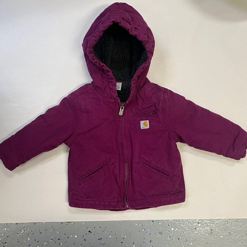 Carhartt Kids Plum Purple Hooded Jacket